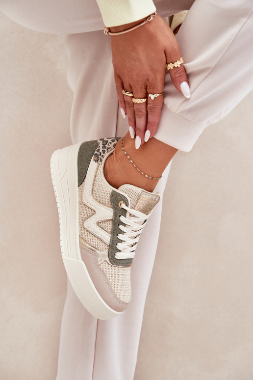 Turnschuhe Feminin mit einer Plattform mit Leopardenfellmuster grüne Farbe Lorori Turnschuhe Feminin mit einer Plattform mit Leopardenfellmuster grüne Farbe Lorori