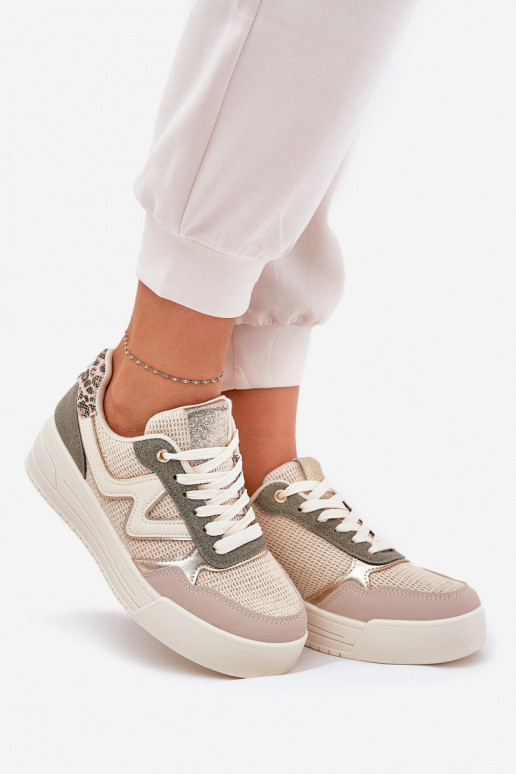 Turnschuhe Feminin mit einer Plattform mit Leopardenfellmuster grüne Farbe Lorori Turnschuhe Feminin mit einer Plattform mit Leopardenfellmuster grüne Farbe Lorori