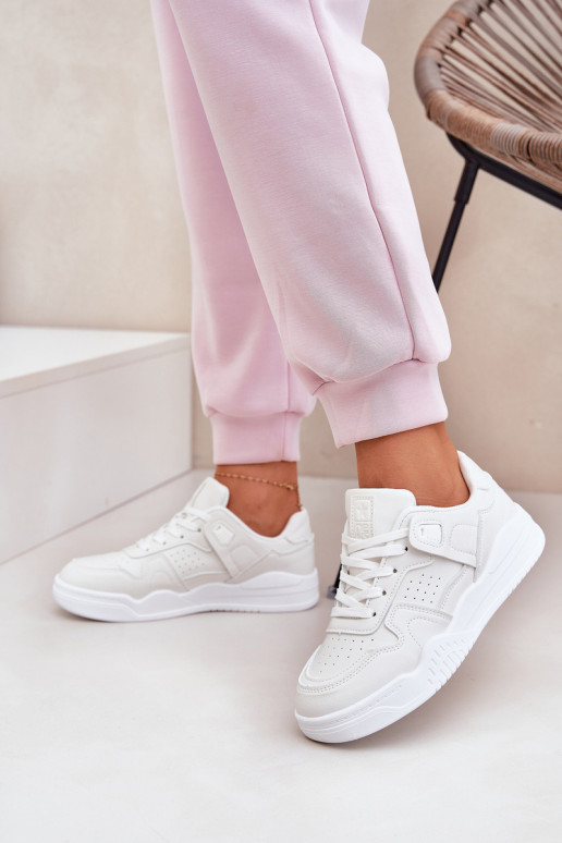 Turnschuhe Sneakers Stilvollllschuhe Feminin aus Öko-Leder Zueiße Farbe Telisiria