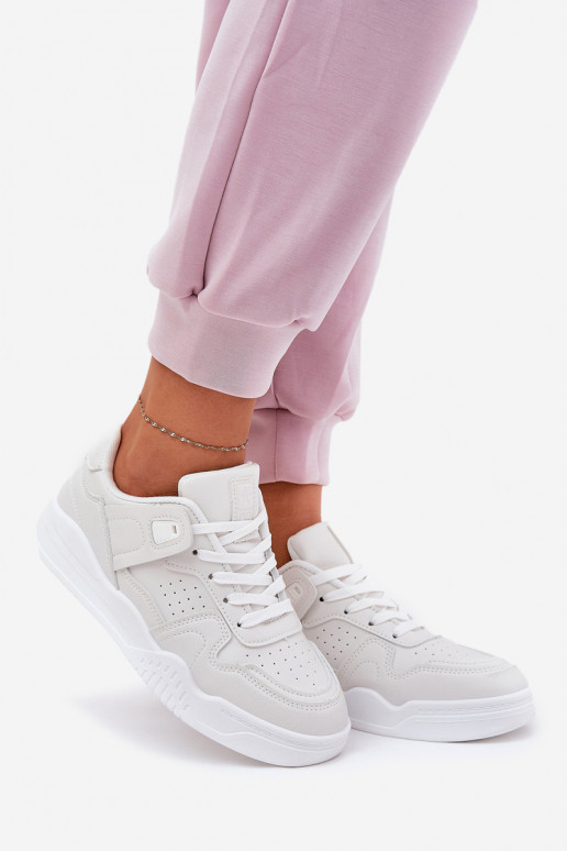 Turnschuhe Sneakers Stilvollllschuhe Feminin aus Öko-Leder Zueiße Farbe Telisiria