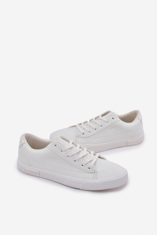 Männlich Klassisches Stilvollll Turnschuhe mit flacher Sohle aus Öko-Leder Big Star NN174250 Zueiße Farbe