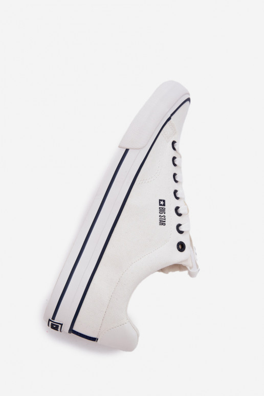 Niedrige Herren Freizeitschuhe Big Star NN174017 in Weiß