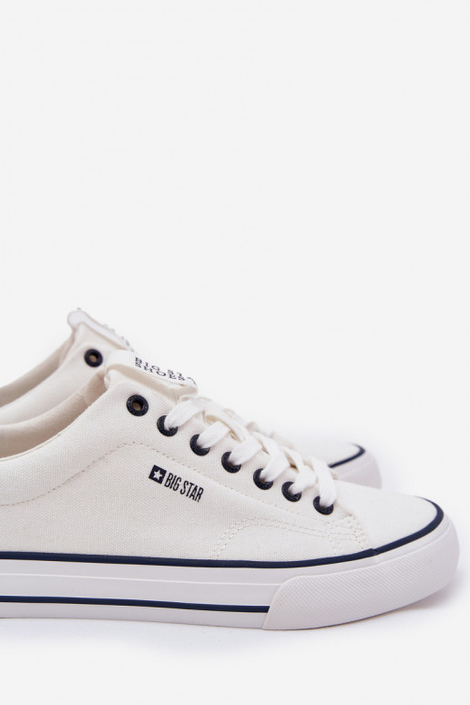 Niedrige Herren Freizeitschuhe Big Star NN174017 in Weiß