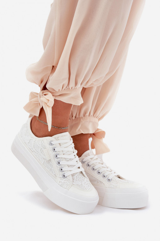 mit Spitzenmotiven Freizeitschuhe Big Star RR274747 Zueiße Farbe mit Spitzenmotiven Freizeitschuhe Big Star RR274747 Zueiße Farbe