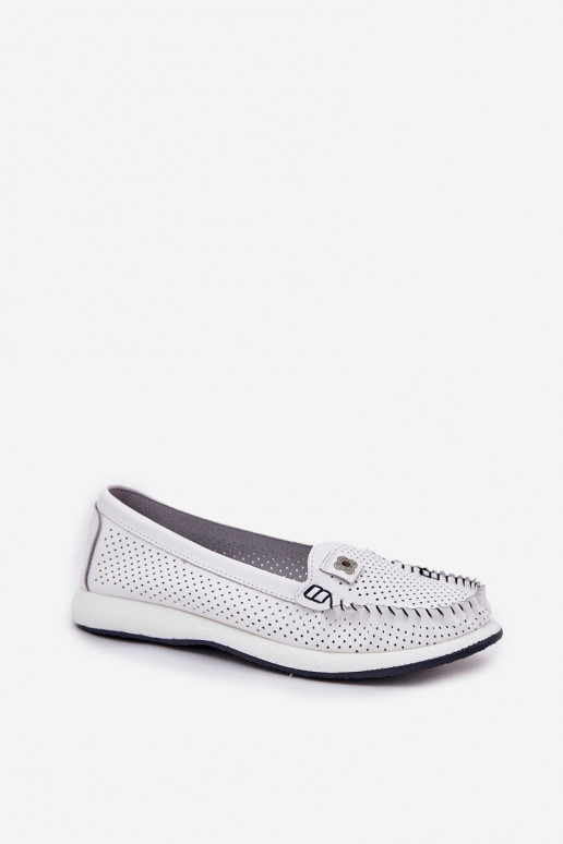 Haut Mokassins für Damen S.Barski LR51-673 Zueiße Farbe Haut Mokassins für Damen S.Barski LR51-673 Zueiße Farbe