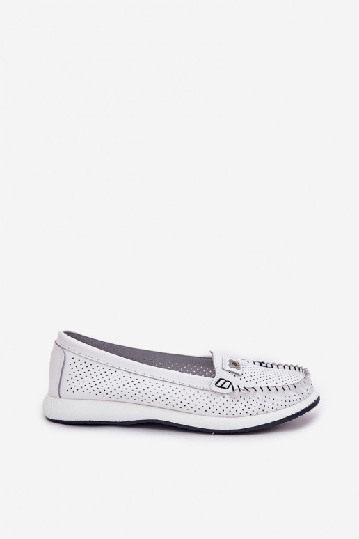 Haut Mokassins für Damen S.Barski LR51-673 Zueiße Farbe Haut Mokassins für Damen S.Barski LR51-673 Zueiße Farbe