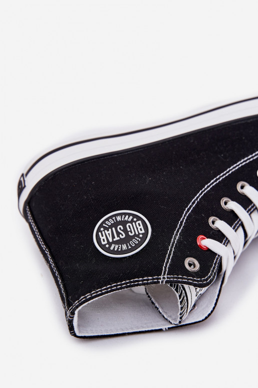  Freizeitschuhe für Herren Big Star NN174304 HI-POLY SYSTEM schZuarze Farbe