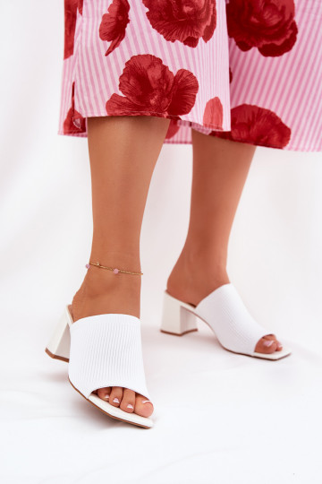 Damenhausschuhe mit Absätzen Typu Słupek Zueiße Farbe INenilan 2