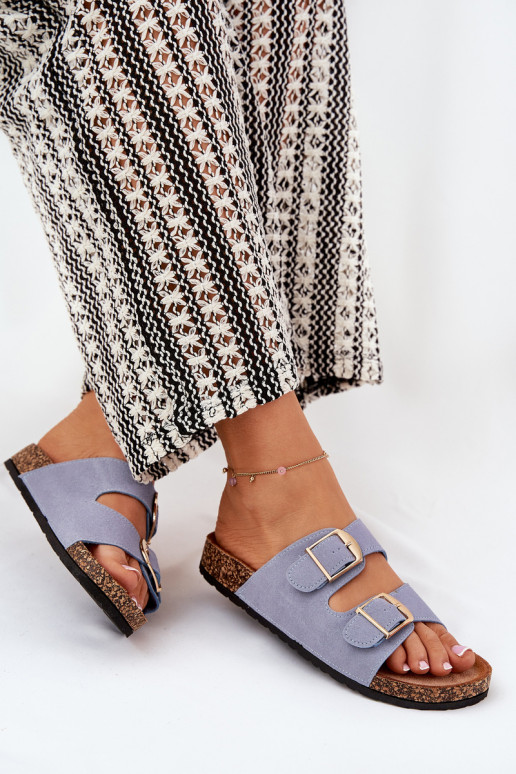 Damenhausschuhe mit einer Plattform Ze goldene Farbemi mit Schnallenmi blaue Farbe Lisavionea Damenhausschuhe mit einer Plattform Ze goldene Farbemi mit Schnallenmi blaue Farbe Lisavionea