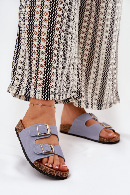 Damenhausschuhe mit einer Plattform Ze goldene Farbemi mit Schnallenmi blaue Farbe Lisavionea Damenhausschuhe mit einer Plattform Ze goldene Farbemi mit Schnallenmi blaue Farbe Lisavionea