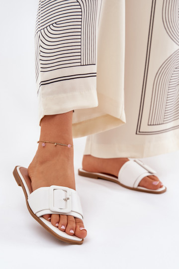 gleichschenklig Damenhausschuhe Eko Haut mit Schnallen Zueiße Farbe Bamma 2