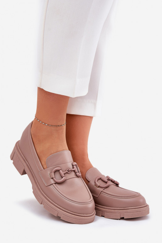 Mokassins für Damen Eko Haut Mit Dekorationen Detalem Khaki-Farbe Seftass Mokassins für Damen Eko Haut Mit Dekorationen Detalem Khaki-Farbe Seftass