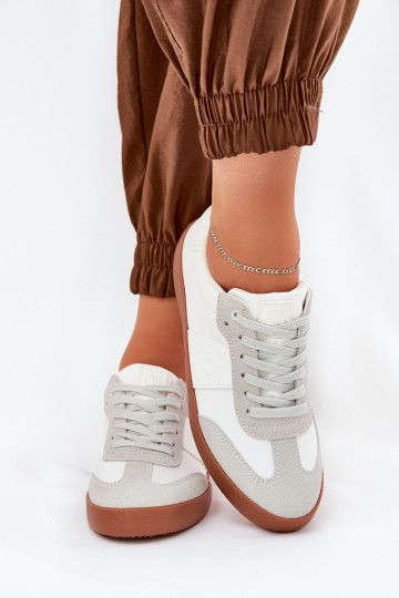 Sneakers Stilvollllschuhe Feminin Big Star RR274371 INeiß-graue Farbe