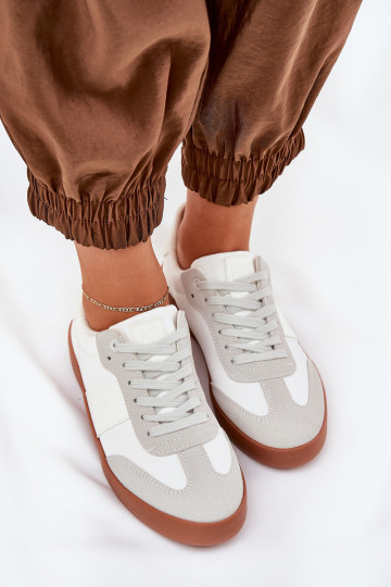 Sneakers Stilvollllschuhe Feminin Big Star RR274371 INeiß-graue Farbe 2