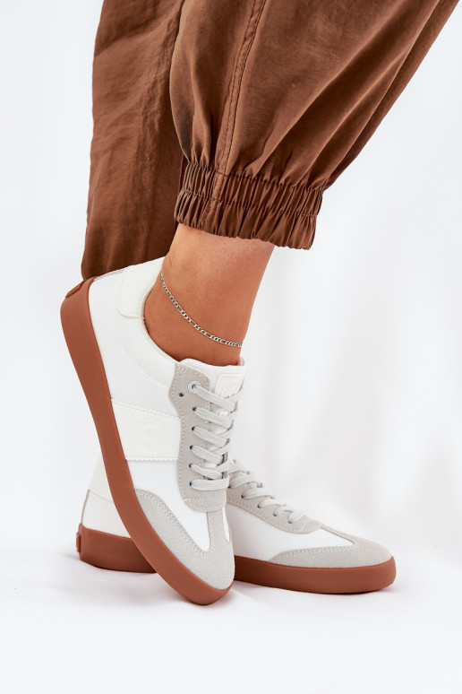 Sneakers Stilvollllschuhe Feminin Big Star RR274371 INeiß-graue Farbe