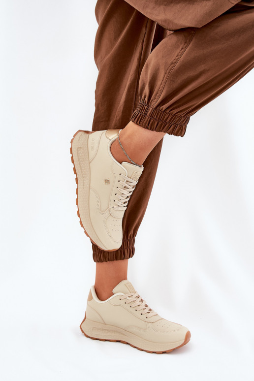  Turnschuhe Feminin Big Star RR274630 HI-POLY SYSTEM Beige