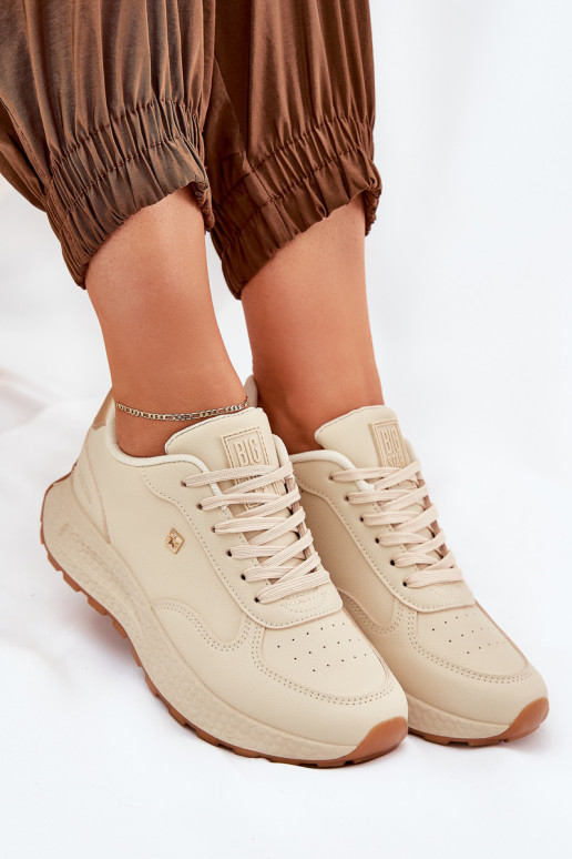  Turnschuhe Feminin Big Star RR274630 HI-POLY SYSTEM Beige