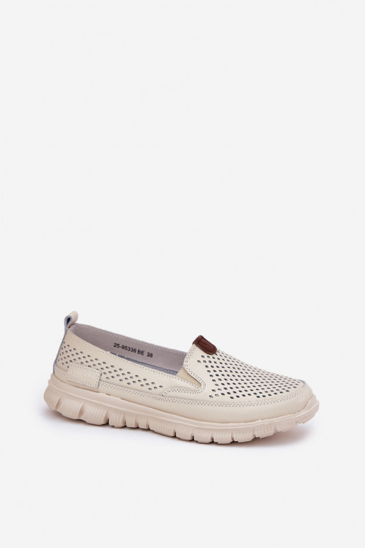 Durchbrochene Ballerinas Aus Ermöglichtturleder Vinceza 95336 Beige Durchbrochene Ballerinas Aus Ermöglichtturleder Vinceza 95336 Beige