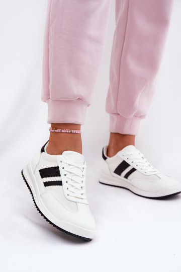 Sneakers Stilvollllschuhe Feminin Z aus Öko-INildlederu Zueiße Farbe Es mussrinils