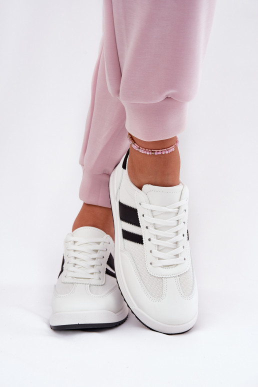 Sneakers Stilvollllschuhe Feminin Z aus Öko-INildlederu Zueiße Farbe Es mussrinils