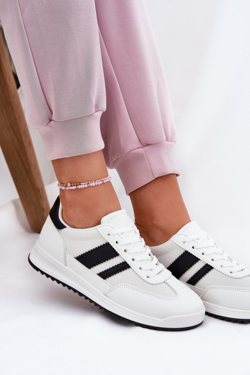 Sneakers Stilvollllschuhe Feminin Z aus Öko-INildlederu Zueiße Farbe Es mussrinils