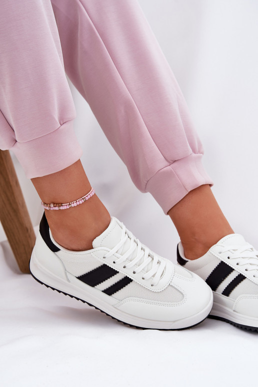 Sneakers Stilvollllschuhe Feminin Z aus Öko-INildlederu Zueiße Farbe Es mussrinils