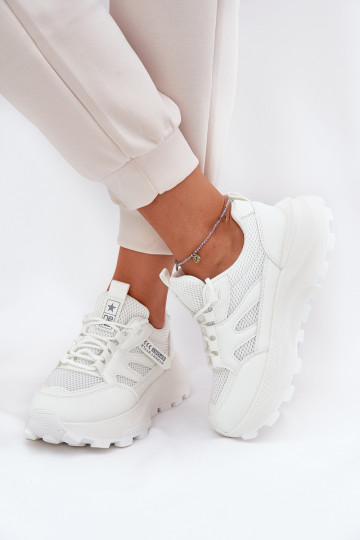 Turnschuhe Sneakers Stilvollllschuhe Feminin Auf dicker Sohle Zueiße Farbe Prononice 2