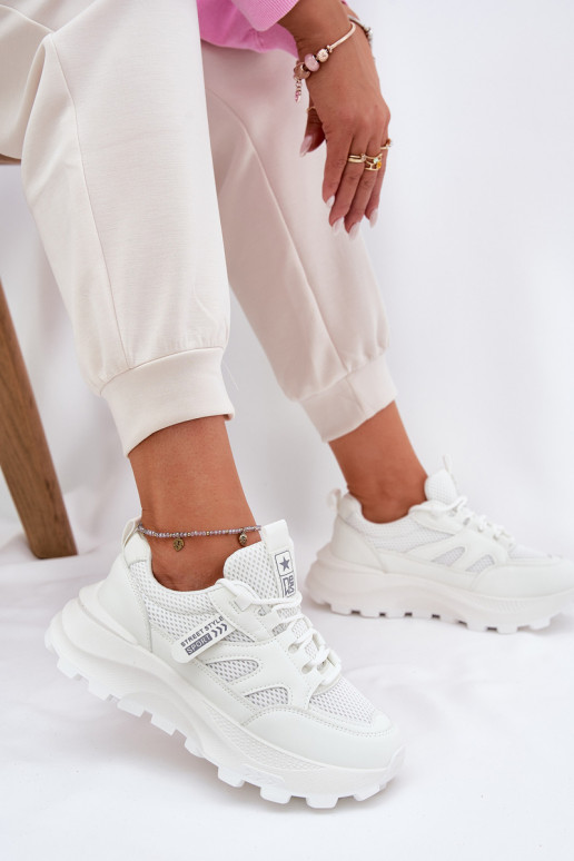 Turnschuhe Sneakers Stilvollllschuhe Feminin Auf dicker Sohle Zueiße Farbe Prononice