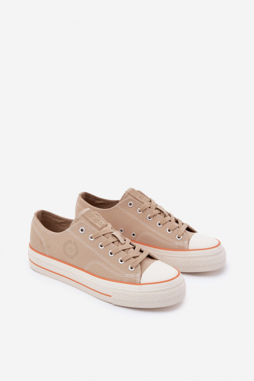 Freizeitschuhe für Herren mit einer Plattform Big Star RR174323 Beige