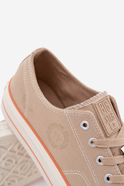 Freizeitschuhe für Herren mit einer Plattform Big Star RR174323 Beige