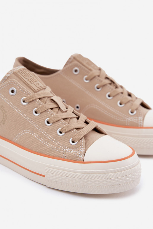 Freizeitschuhe für Herren mit einer Plattform Big Star RR174323 Beige