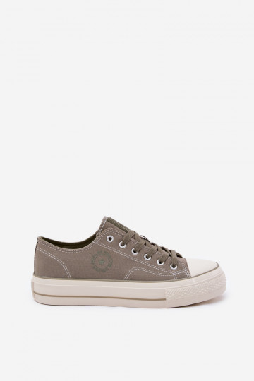 Herren grüne Freizeitschuhe mit Plateau Big Star RR174325 2