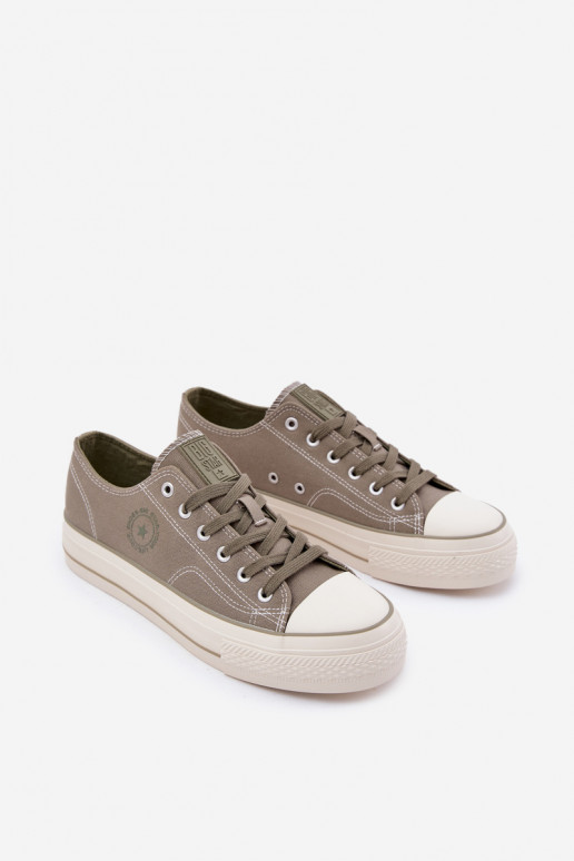 Freizeitschuhe für Herren mit einer Plattform Big Star RR174325 grüne Farbe