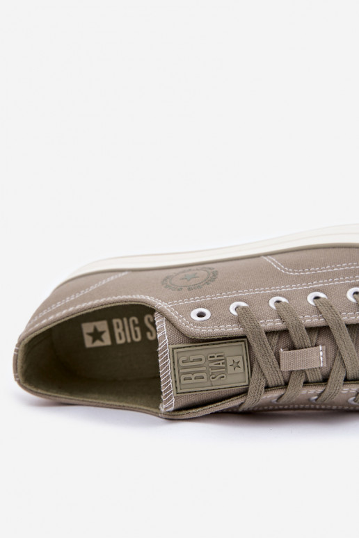 Freizeitschuhe für Herren mit einer Plattform Big Star RR174325 grüne Farbe