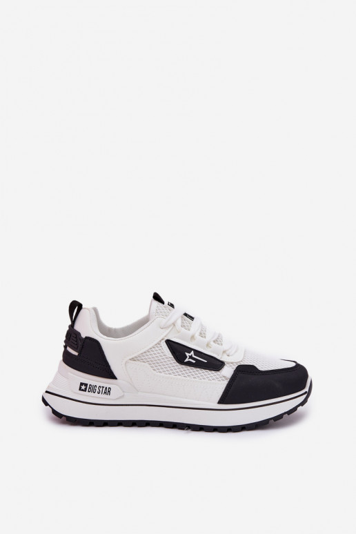 Turnschuhe Feminin mit einer Plattform Big Star RR274A223 HI-POLY SYSTEM INeiß-schZuarze Farbe Turnschuhe Feminin mit einer Plattform Big Star RR274A223 HI-POLY SYSTEM INeiß-schZuarze Farbe