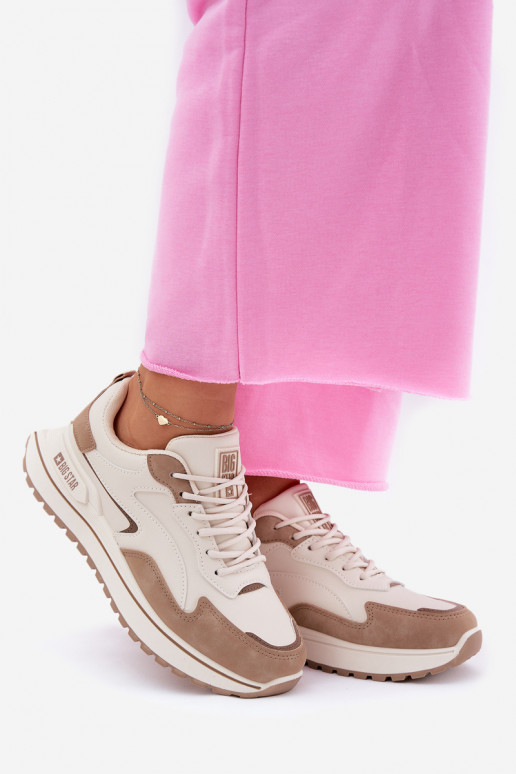 Sneakers Stilvollllschuhe Feminin Big Star RR274A216 HI-POLY SYSTEM Beige Sneakers Stilvollllschuhe Feminin Big Star RR274A216 HI-POLY SYSTEM Beige