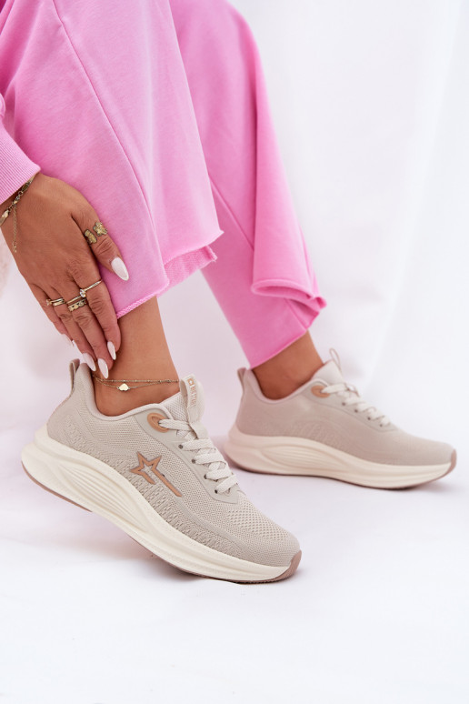 Turnschuhe Sneakers Stilvollllschuhe Feminin Big Star RR274A145 HI-POLY SYSTEM Beige Turnschuhe Sneakers Stilvollllschuhe Feminin Big Star RR274A145 HI-POLY SYSTEM Beige