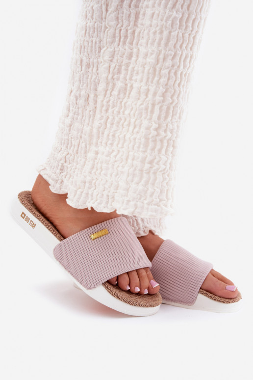 Damenhausschuhe Big Star RR274A105 Hellrosa Farbton Damenhausschuhe Big Star RR274A105 Hellrosa Farbton