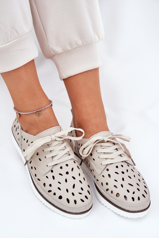 Schuhe Haut Feminin S.Barski LR51-610 Beige Schuhe Haut Feminin S.Barski LR51-610 Beige