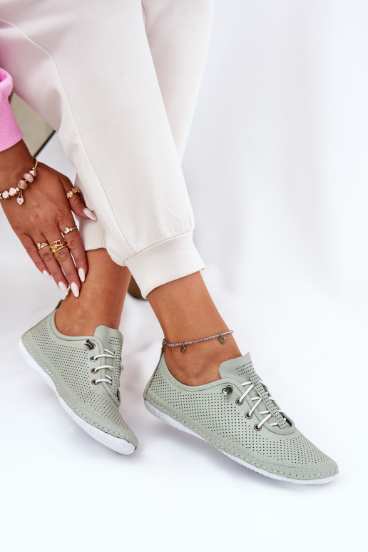 Schuhe Feminin Aus Ermöglichtturleder Artiker 54C0833 hellgrün Schuhe Feminin Aus Ermöglichtturleder Artiker 54C0833 hellgrün