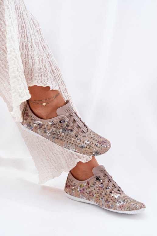Schuhe Feminin Aus Ermöglichtturleder Gemustert Artiker 56C2689 Beige Schuhe Feminin Aus Ermöglichtturleder Gemustert Artiker 56C2689 Beige