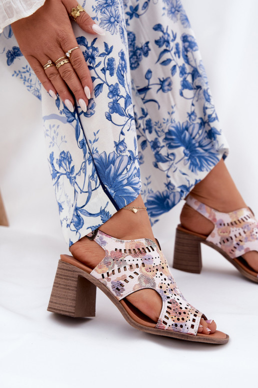 mit durchbrochenen Elementen Damen-Sandalen mit hohen Absätzen Verschiedene Farben Tosine