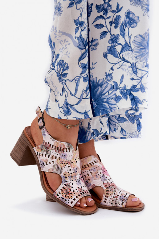 mit durchbrochenen Elementen Damen-Sandalen mit hohen Absätzen Verschiedene Farben Tosine