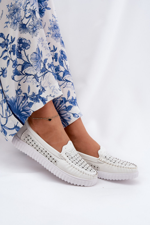 Haut Mokassins für Damen mit durchbrochenen Elementen Vinceza 88028 Zueiße Farbe Haut Mokassins für Damen mit durchbrochenen Elementen Vinceza 88028 Zueiße Farbe