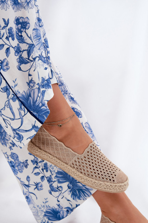 Espadrilles Mit Zopf Vinceza 13625 Beige