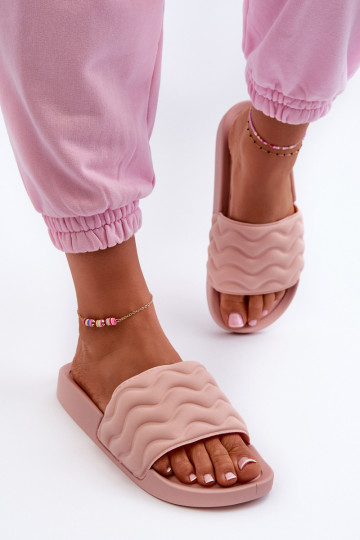 Damenhausschuhe Ermöglicht Basen Hellrosa Farbton Beliordia