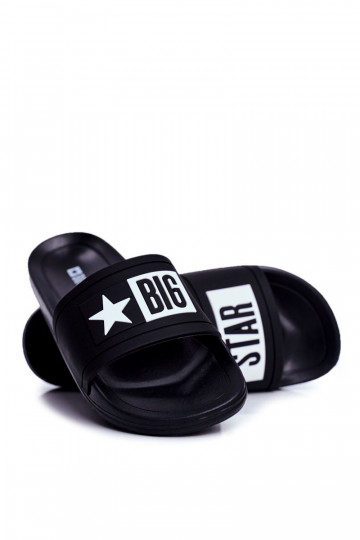 Schwarze Kinder-Sandalen Big Star DD374150 2