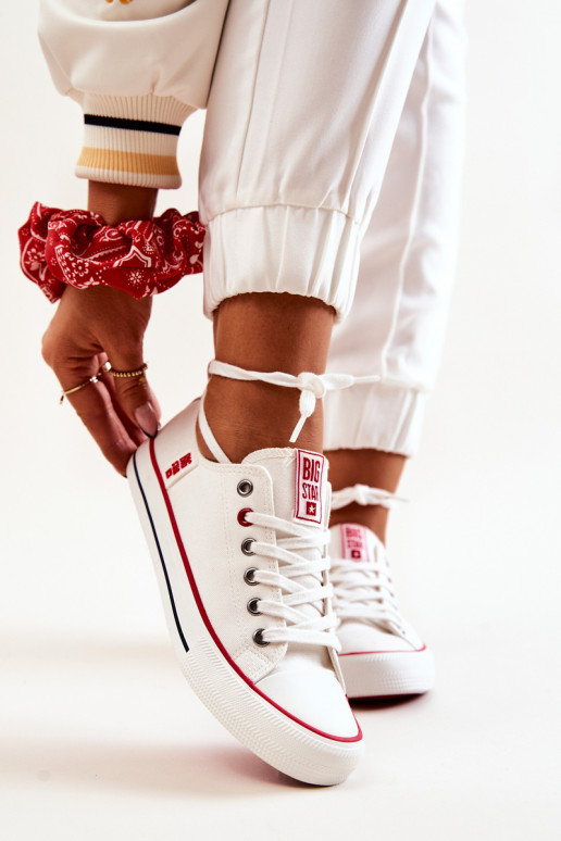 Feminin  lässige Schuhe BIG STAR JJ274123 Zueiße Farbe Feminin  lässige Schuhe BIG STAR JJ274123 Zueiße Farbe