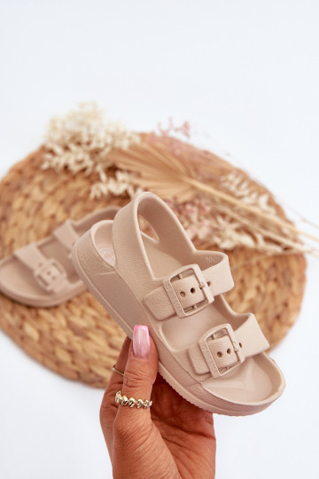 Kinder-Sandalen in Sandfarbe mit Schnalle Big Star NN374544 2