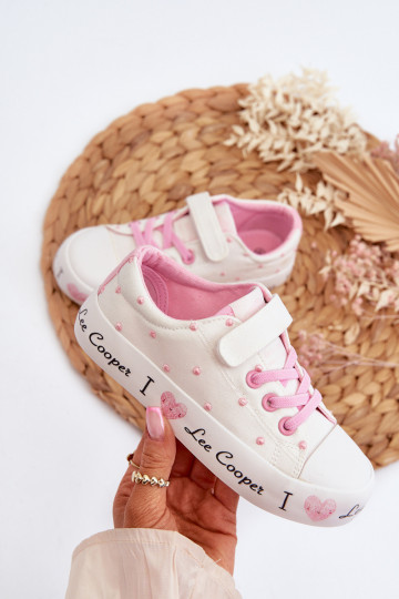 Weiße Kinder-Freizeitschuhe Lee Cooper LCIN-24-02-2159 2